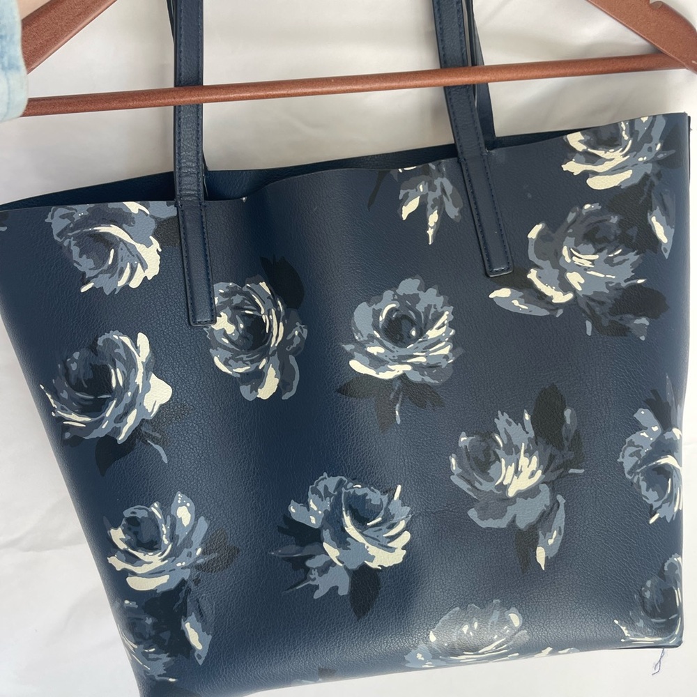 Kate Spade Navy Night Rose Floral Tote